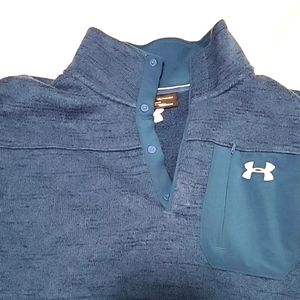 UA Teal Coldgear Pullover